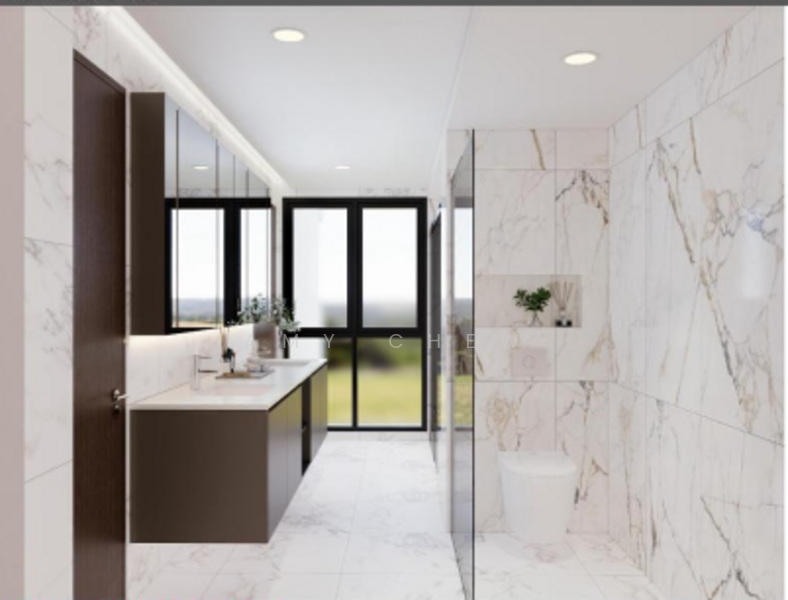 Masterpiece crafted by a Renowned Luxury Developer - Mezzanine Pool and Home Lift Semi-Detached House For Sale at S$ 9,800,000 | PropertyGuru Singapore - Bathroom