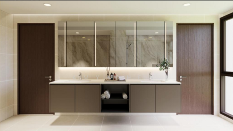 Masterpiece crafted by a Renowned Luxury Developer - Mezzanine Pool and Home Lift Semi-Detached House For Sale at S$ 9,800,000 | PropertyGuru Singapore - Bathroom