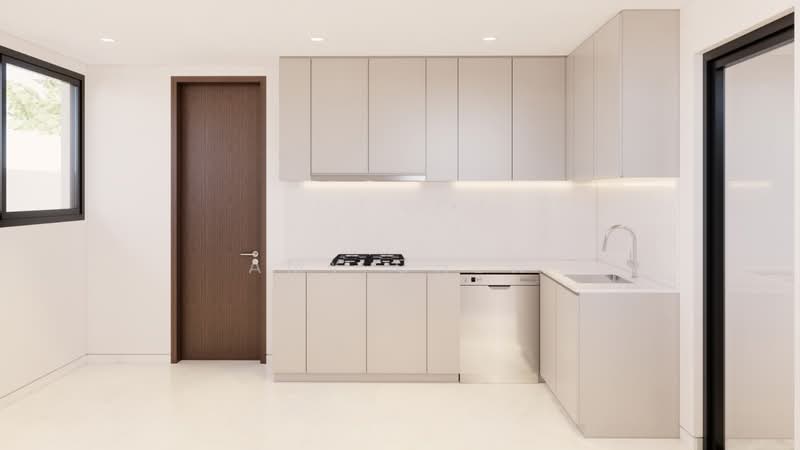 Masterpiece crafted by a Renowned Luxury Developer - Mezzanine Pool and Home Lift Semi-Detached House For Sale at S$ 9,800,000 | PropertyGuru Singapore - Kitchen