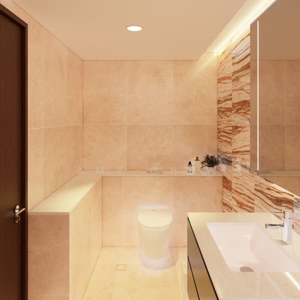 Masterpiece crafted by a Renowned Luxury Developer - Mezzanine Pool and Home Lift Semi-Detached House For Sale at S$ 9,800,000 | PropertyGuru Singapore - Bathroom