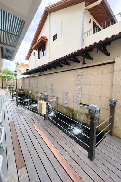 Frankel Ave Bungalow House For Sale at S$ 14,000,000 | PropertyGuru Singapore - Water-featured Koi pond