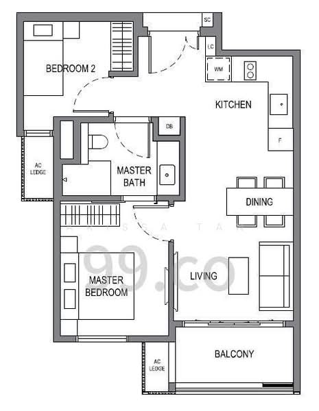 Parksuites, 18 Holland Grove Road, 2 Bedrooms, 700 sqft, Condominium For Rent, by Arissa Tan, 500055626 - PropertyGuru.com.sg