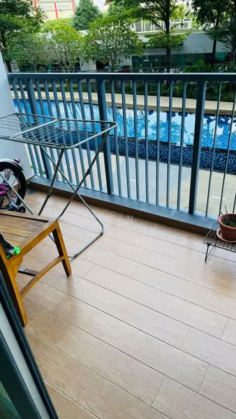 Kingsford Waterbay, Upper Serangoon View, 1 Bedroom, 484 sqft, Condominium For Rent, by Tan Rachel, 500055770 - Balcony - PropertyGuru.com.sg
