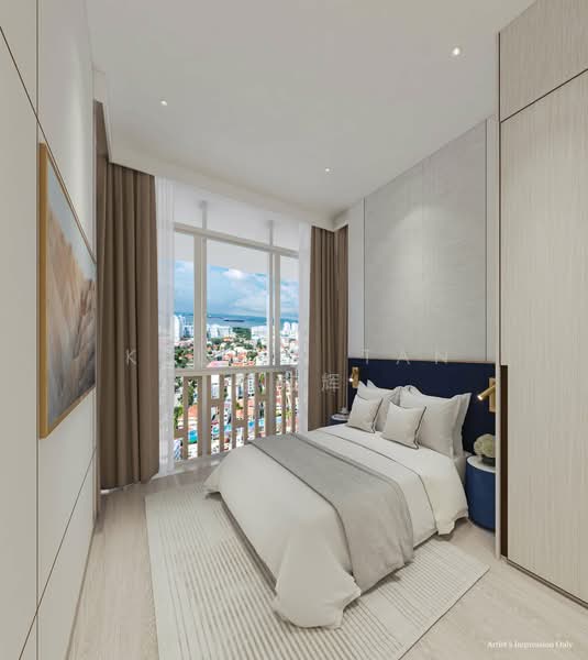 Freehold Brand New! Just TOP! Within 1KM to Haig Girl & 2KM Tao Nan!, , 2 Bedrooms, 861 sqft, Condominium For Sale, by Kelvin Tan 陈克辉, 500055850 - Master Bedroom - PropertyGuru.com.sg