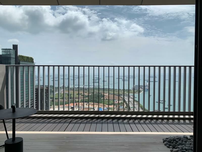 V on Shenton, 5A Shenton Way, 2 Bedrooms, 1,206 sqft, Apartment For Rent, by Emmett Li, 500055914 - Balcony - PropertyGuru.com.sg