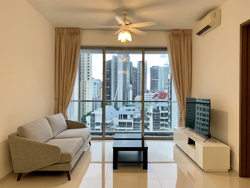 The Wharf Residence, 15 Tong Watt Road, 2 Bedrooms, 1,033 sqft, Condominium For Rent, by Julin Tan, 500055933 - Living Room - PropertyGuru.com.sg