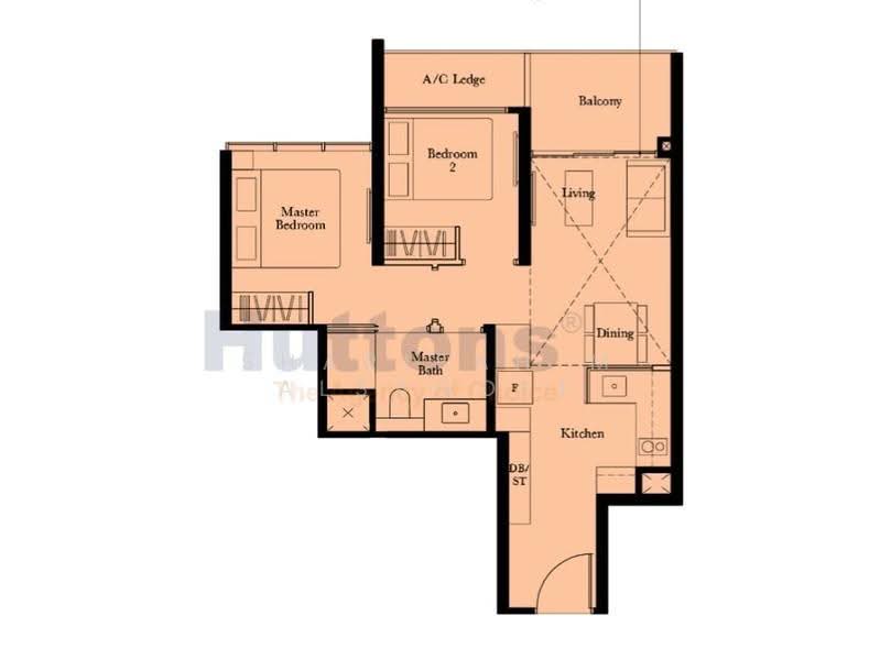 The Garden Residences, 1 Serangoon North View, Hougang / Punggol / Sengkang, 2 Bedrooms, 732 sqft, Condominium For Sale, by Sharifah M Alsagoff, 500055939 - PropertyGuru.com.sg