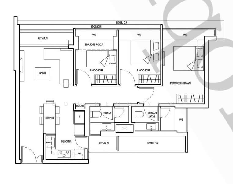 D'Nest, 131 Pasir Ris Grove, 3 Bedrooms, 936 sqft, Condominium For Rent, by Goh Keng Yew, 500055977 - PropertyGuru.com.sg