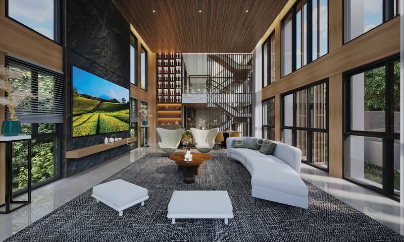 ★ Braddell Heights ★ Brand New ★ FH Detached ★ Detached House For Sale at S$ 12,580,000 | PropertyGuru Singapore - Living Room