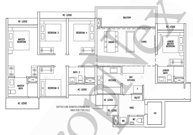 The Botany at Dairy Farm, 3 Dairy Farm Walk, 5 Bedrooms, 1,539 sqft, Condominium For Rent, by Michael Chen, 500056751 - PropertyGuru.com.sg