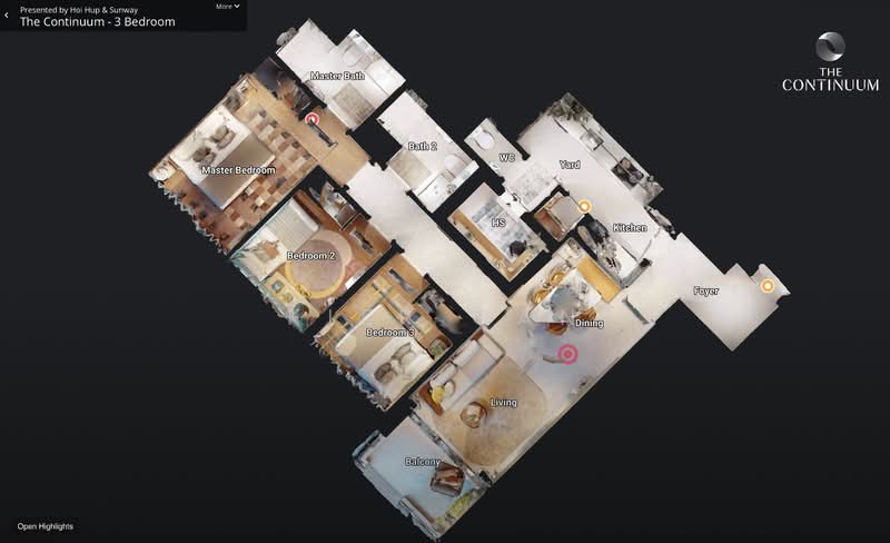 The Continuum Condominium For Sale at S$ 2,880,000 | PropertyGuru Singapore - Master Bedroom