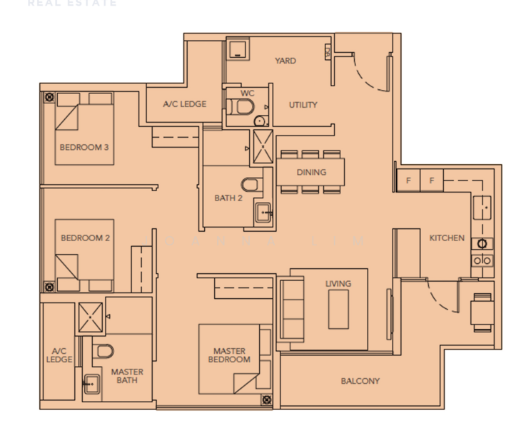 Sturdee Residences, 10 Beatty Road, 3 Bedrooms, 1,044 sqft, Condominium For Rent, by Joanna Lim, 500056796 - PropertyGuru.com.sg