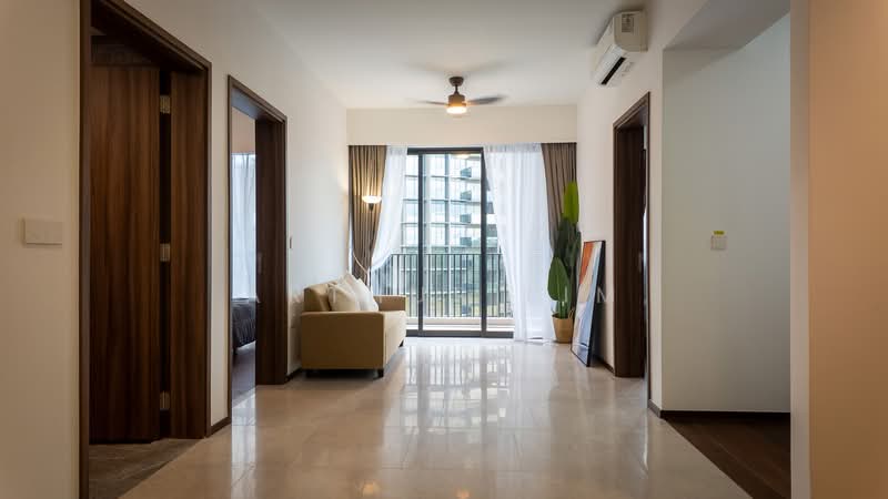 Lentor Modern, 3 Lentor Central, 2 Bedrooms, 678 sqft, Condominium For Sale, by Arthur Lim, 500056808 - Living Hall - PropertyGuru.com.sg