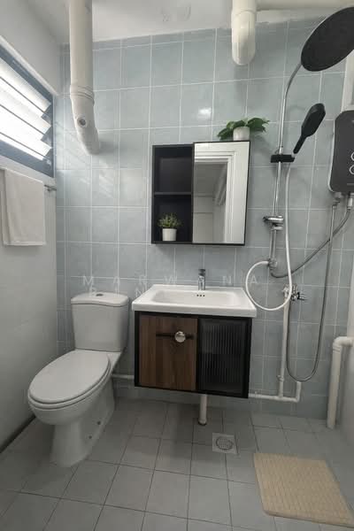 282 Yishun Avenue 6 HDB Flat For Sale at S$ 395,000 | PropertyGuru Singapore - Master Bathroom. Pic AI enhanced.
