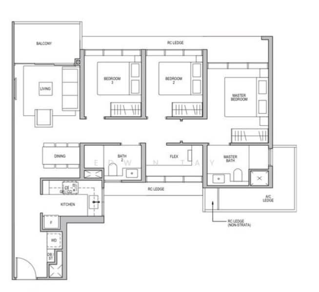 Lentor Modern, 5 Lentor Central, 3 Bedrooms, 990 sqft, Condominium For Rent, by Edwin Tay, 500057287 - PropertyGuru.com.sg