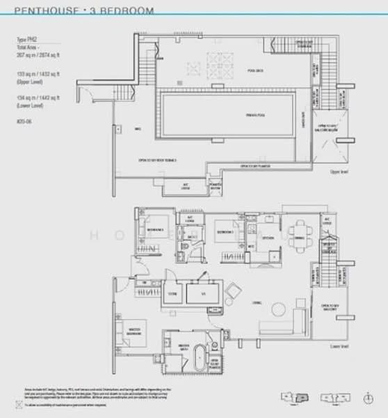 Panoramic Views - Penthouse Freehold next to MRT and Schools Condominium For Sale at S$ 5,748,000 | PropertyGuru Singapore