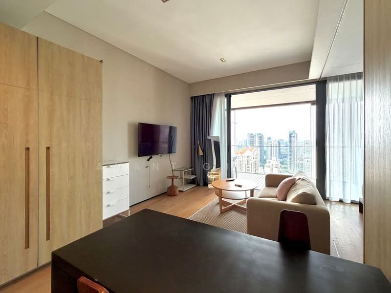 OUE Twin Peaks, 33 Leonie Hill Road, 1 Bedroom, 549 sqft, Condominium For Rent, by Anant Gupta, 500057662 - Living Room - PropertyGuru.com.sg