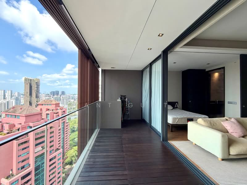 OUE Twin Peaks, 33 Leonie Hill Road, 1 Bedroom, 549 sqft, Condominium For Rent, by Anant Gupta, 500057662 - Balcony - PropertyGuru.com.sg