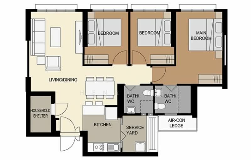 166 Yishun Ring Road, 166 Yishun Ring Road, Room Rental, 150 sqft, HDB Flat For Rent, by Henry Na, 500057802 - PropertyGuru.com.sg