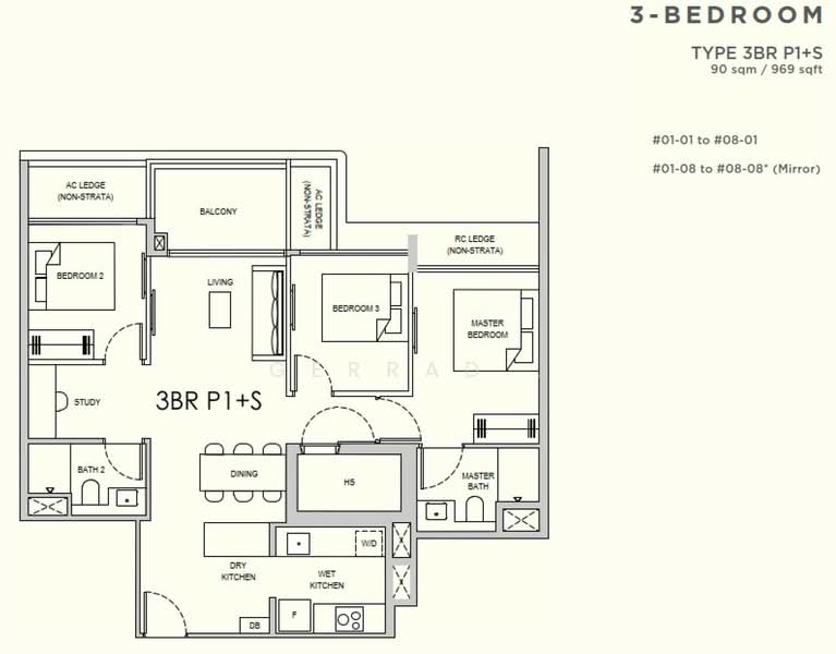 Lentor Gardens Residences, , 3 Bedrooms, 872 sqft, Condominium For Sale, by GERRAD ., 500057958 - PropertyGuru.com.sg