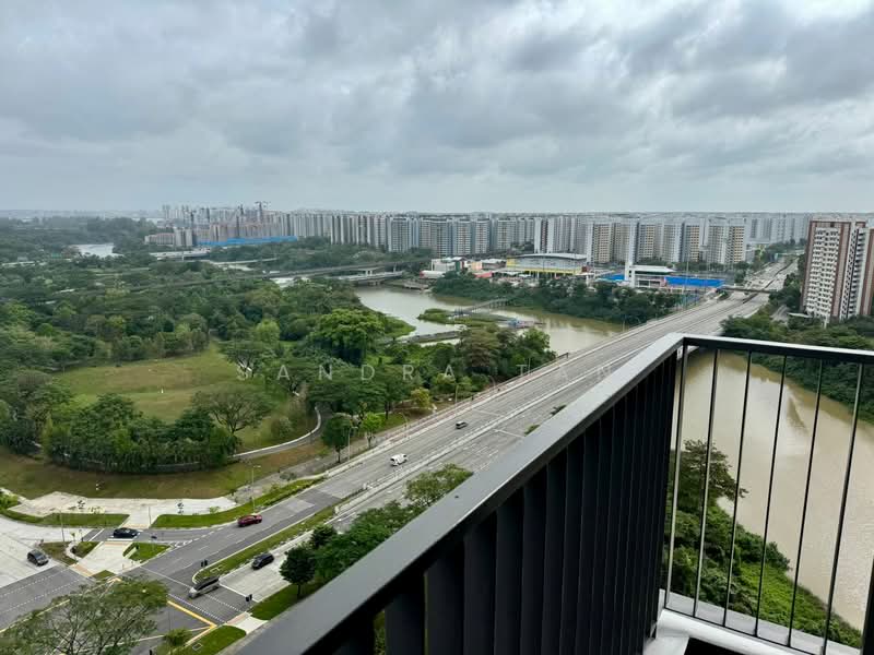 Riverbank at Fernvale, Sengkang West Way/Fernvale, 3 Bedrooms, 1,055 sqft, Condominium For Sale, by Sandra Tan, 500058034 - Panoramic view fm MasterBedrm’s balcony  - PropertyGuru.com.sg