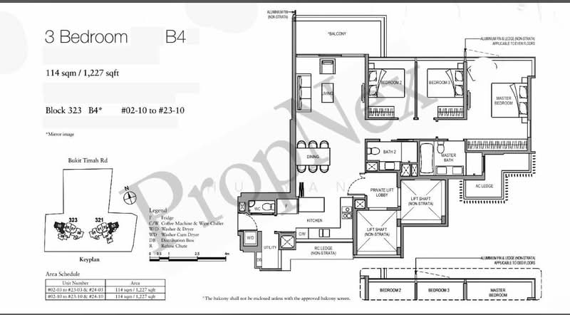 Perfect Ten, 323 Bukit Timah Road, 3 Bedrooms, 1,227 sqft, Condominium For Rent, by Hu Yan, 500058147 - PropertyGuru.com.sg
