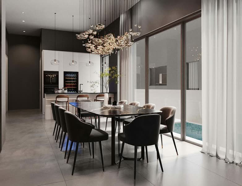 A Pair of Brand New 3 Storey Detached House with an Attic, Lift and Swimming Pool Detached House For Sale at S$ 15,400,000 | PropertyGuru Singapore - Kitchen