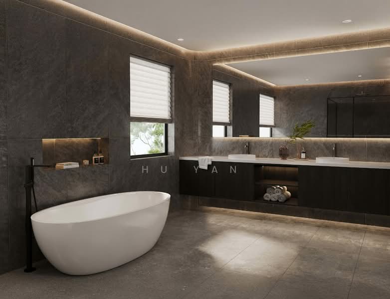 A Pair of Brand New 3 Storey Detached House with an Attic, Lift and Swimming Pool Detached House For Sale at S$ 15,400,000 | PropertyGuru Singapore - Bathroom