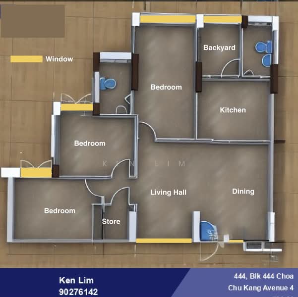 444 Choa Chu Kang Avenue 4 HDB Flat For Sale at S$ 545,000 | PropertyGuru Singapore