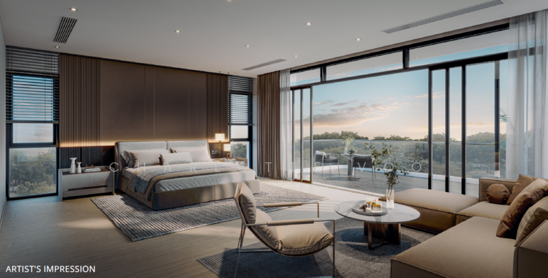 💎TOP Brand New, A Rare District 10 Trophy Residence❤️Architectural Masterpiece. Mount Sinai Estate Detached House For Sale at S$ 19,800,000 | PropertyGuru Singapore - Master Bedroom