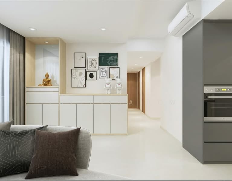 River Isles Condominium For Sale at S$ 2,630,000 | PropertyGuru Singapore - Living Room