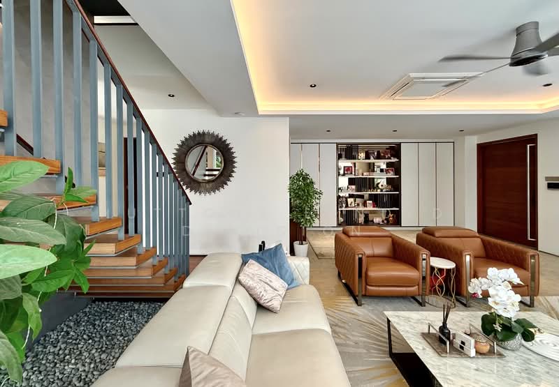 Post-A&A Spacious 2.5 Sty Semi-Detached Near Serangoon MRT & Lor Chuan MRT Semi-Detached House For Sale at S$ 7,680,000 | PropertyGuru Singapore - Living Room