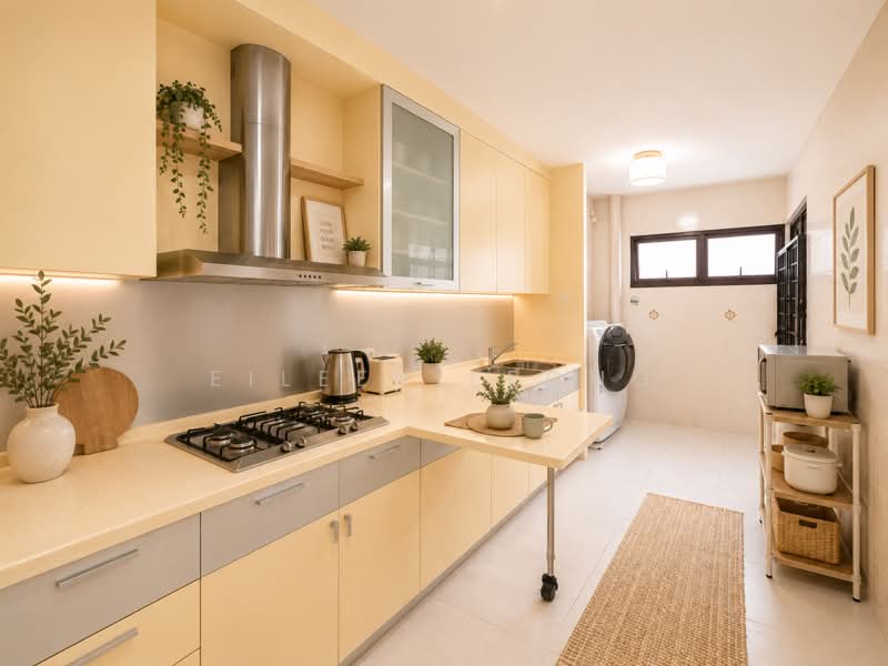 322B Anchorvale Drive, , 3 Bedrooms, 1,184 sqft, HDB Flat For Sale, by Eileen Leong, 500058672 - Kitchen - For Illustration Only - PropertyGuru.com.sg