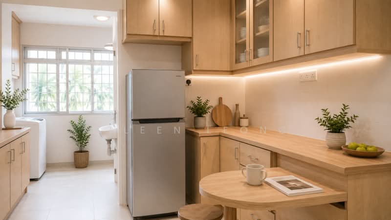 243 Bishan Street 22, 243 Bishan Street 22, 3 Bedrooms, 1,130 sqft, HDB Flat For Sale, by Eileen Leong, 500058722 - Kitchen (For Illustration Only) - PropertyGuru.com.sg