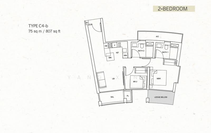 One Pearl Bank, 1 Pearl Bank, 2 Bedrooms, 807 sqft, Condominium For Rent, by Yang Xin, 500058883 - PropertyGuru.com.sg