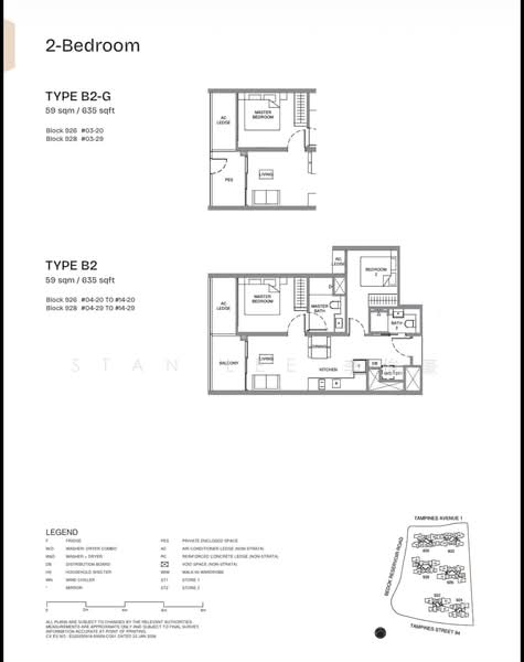 Pinery Residences, Tampines Street 94, 2 Bedrooms, 635 sqft, Condominium For Sale, by Stan Lee 李俊豪, 500059118 - PropertyGuru.com.sg