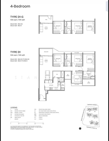 Pinery Residences, Tampines Street 94, 3 Bedrooms, 1,055 sqft, Condominium For Sale, by Stan Lee 李俊豪, 500059126 - PropertyGuru.com.sg