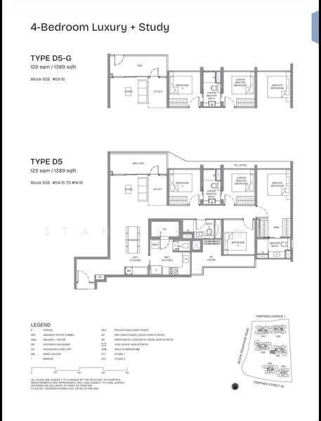 Pinery Residences, Tampines Street 94, 4 Bedrooms, 1,141 sqft, Condominium For Sale, by Stan Lee 李俊豪, 500059127 - PropertyGuru.com.sg