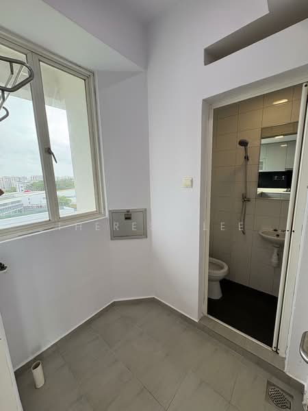Golden Heights, 126 Serangoon Avenue 3, 3 Bedrooms, 1,184 sqft, Apartment For Rent, by Theresa Lee, 500059171 - Backyard with helper toilet and bedroom - PropertyGuru.com.sg