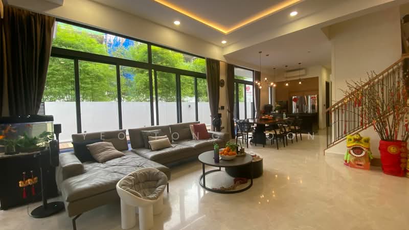 Luxus Hills Semi-Detached House For Sale at S$ 6,990,000 | PropertyGuru Singapore - Living Room