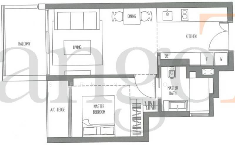 Sennett Residence, 31 Pheng Geck Avenue, 1 Bedroom, 570 sqft, Condominium For Rent, by Stephanie Soh, 500059424 - PropertyGuru.com.sg