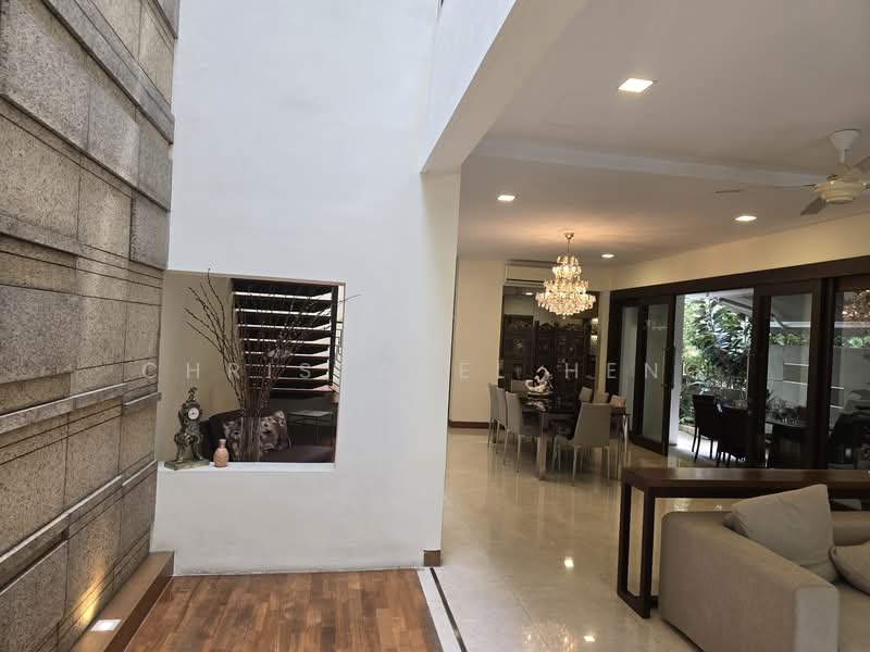 🌸☘️Dont Miss Rare Quiet Garden Facing 2-Storey Semi D Semi-Detached House For Sale at S$ 9,500,000 | PropertyGuru Singapore - Living Room