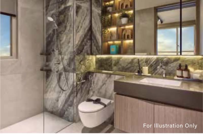 Lentor Hills Residences, 37 Lentor Hills Road, Mandai / Upper Thomson, 3 Bedrooms, 958 sqft, Apartment For Sale, by Cindy Lee, 500059457 - Bathroom - PropertyGuru.com.sg