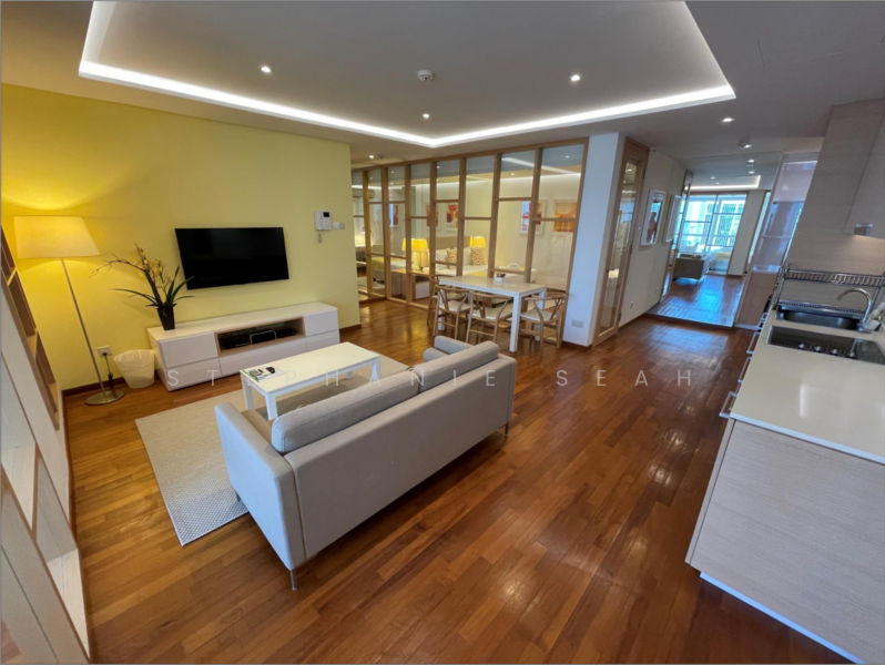 One North Bridge, 1 North Bridge Road, 2 Bedrooms, 885 sqft, Apartment For Rent, by Stephanie Seah, 500059458 - Living Room - PropertyGuru.com.sg