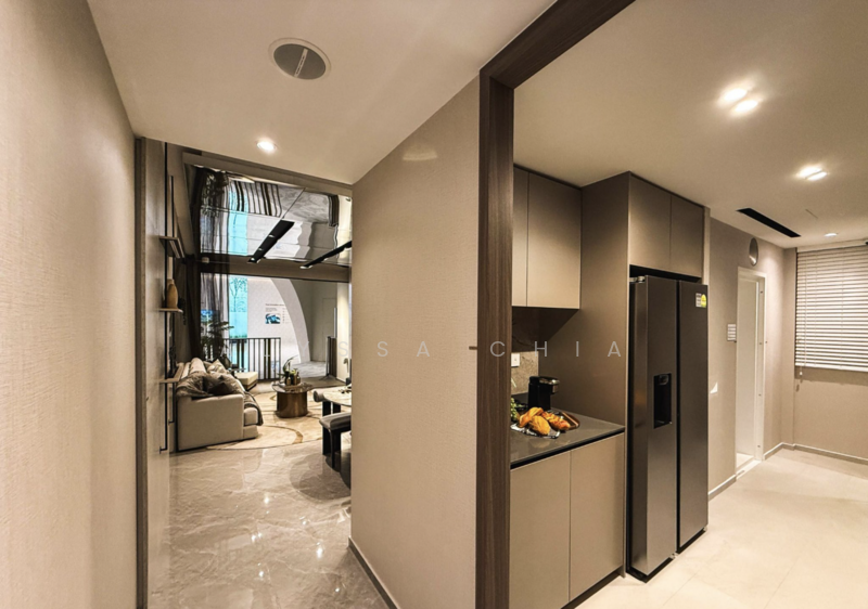 ⭐️ Next to MRT, next to Woodlands JB RTS Condominium For Sale at S$ 2,550,000 | PropertyGuru Singapore - Living Room