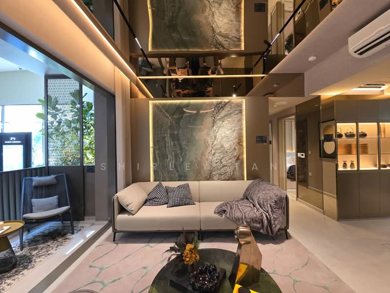 River Modern, River Galley Green, 3 Bedrooms, 797 sqft, Condominium For Sale, by Shirley Tan, 500060440 - Living Room - PropertyGuru.com.sg