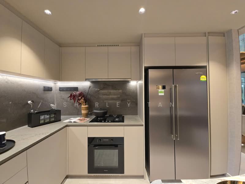 River Modern, River Galley Green, 3 Bedrooms, 797 sqft, Condominium For Sale, by Shirley Tan, 500060440 - Kitchen - PropertyGuru.com.sg
