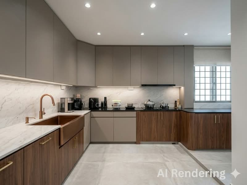132 Lorong Ah Soo, 132 Lorong Ah Soo, 4 Bedrooms, 1,624 sqft, HDB Flat For Sale, by Elgin Tan, 500060597 - Enclosed Kitchen Concept - PropertyGuru.com.sg