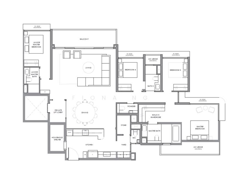 4 Bed Within 1km to River Primary school and door step to MRT, , 4 Bedrooms, 1,830 sqft, Condominium For Sale, by Fiona Ng, 500060683 - PropertyGuru.com.sg
