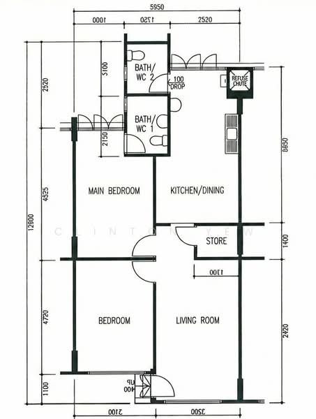 421 Tampines Street 41, 421 Tampines Street 41, 2 Bedrooms, 797 sqft, HDB Flat For Rent, by Clinton Yew, 500060726 - PropertyGuru.com.sg